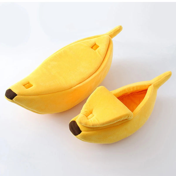 Banana  Bed House Funny Cute Cozy Mat Beds Warm Durable Portable Pet Basket Kennel Dog Cushion Cat Supplies Multicolor