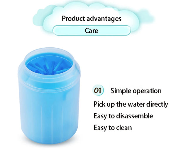 Dog Paw Cleaner Cup Soft Silicone Combs Portable Outdoor Pet towel Foot Washer Paw Clean Brush Quickly Wash Foot Cleaning Bucket