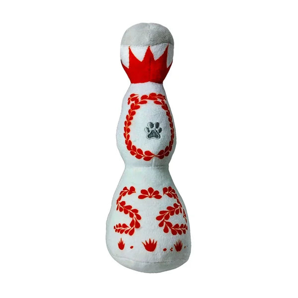 Tequila Dog Toy Blue And White Porcelain Plush Dog Toy With Squeak Interactive Games For Dogs Birthday Toy Pet Accessories