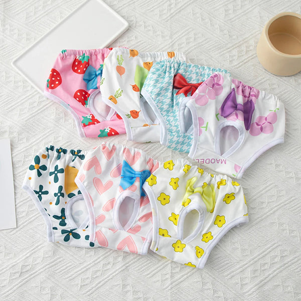 Pet Physiological Pant Dog Diaper Sanitary Clothes Female Dog Menstrual Pants Washable Pet Menstruation Underwear Briefs Product