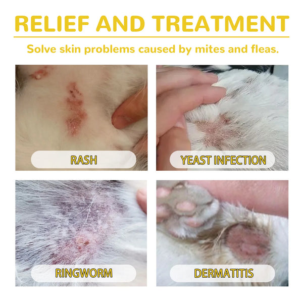 Cat Anti Flea Drop Flea Lice Killer Mite Insect Treatment Repel Parasite Relieve Itching Anti Tick Protection Pet Flea Repellent