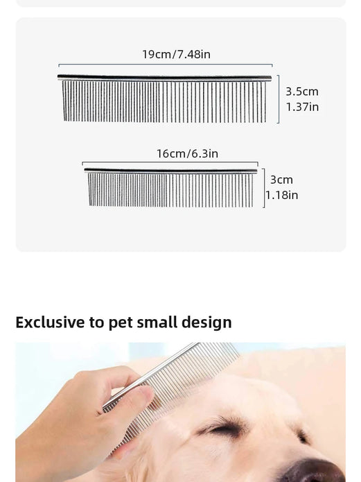 Pet Hair Removal Comb Anti-knot Removal Floating Hair Cleaning and Grooming Tool For Pets
