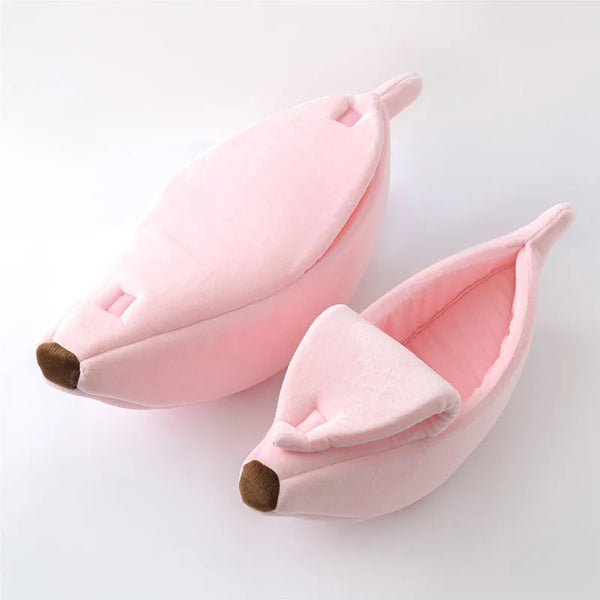 Banana  Bed House Funny Cute Cozy Mat Beds Warm Durable Portable Pet Basket Kennel Dog Cushion Cat Supplies Multicolor