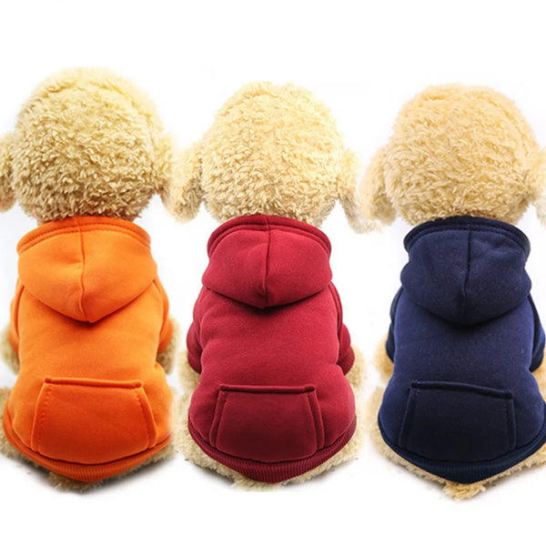 Pet Cotton Hoodies Dog Clothes Puppy Pet Overalls For Dogs Cat Clothing Pets Outfit S225