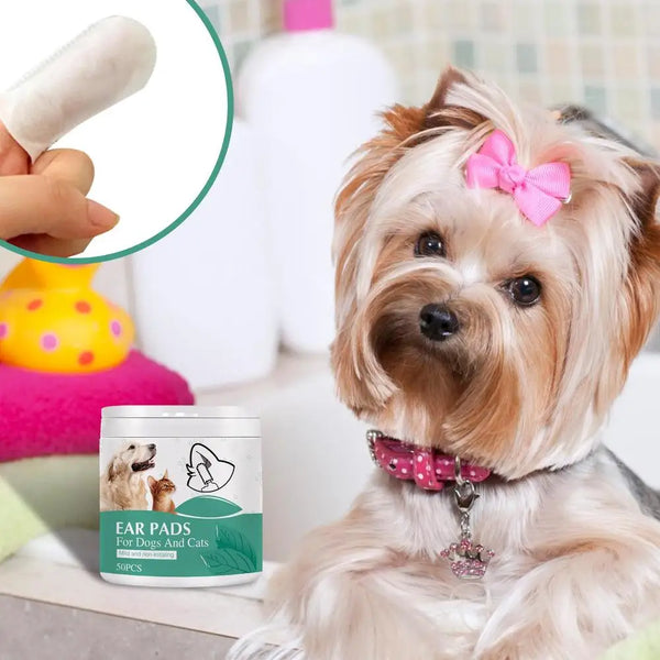 Pet Finger Wipes Dog Wipes Ear and Cochlear Care Safe & Effective Cat Teeth Wipes Pet Supplies for Teeth Cleanings