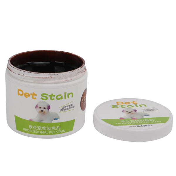 Dog Hair Dye Bright Colors Wide Mouth Design Safe Semi Permanent Dye For Pet Dogs 100ml sakura Pink