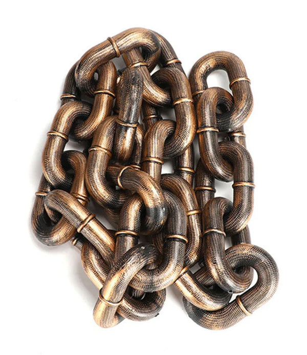 1.5m Funny Plastic Simulation Chain Dog Pet Leash Pet Tractions Rope Halloween Props