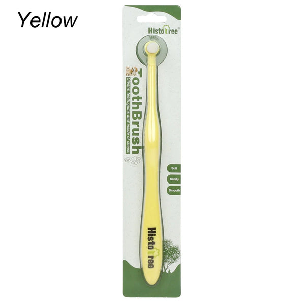 Round Head Pet Toothbrush for Dog Remove Bad Breath and Tartar Dental Care Soft Brush Oral Cleaning Tools for Small Pets Supplie