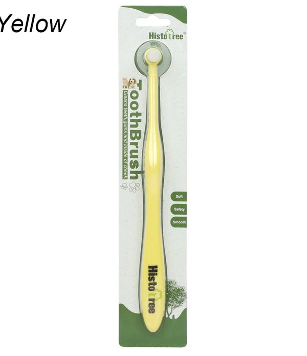 Round Head Pet Toothbrush for Dog Remove Bad Breath and Tartar Dental Care Soft Brush Oral Cleaning Tools for Small Pets Supplie