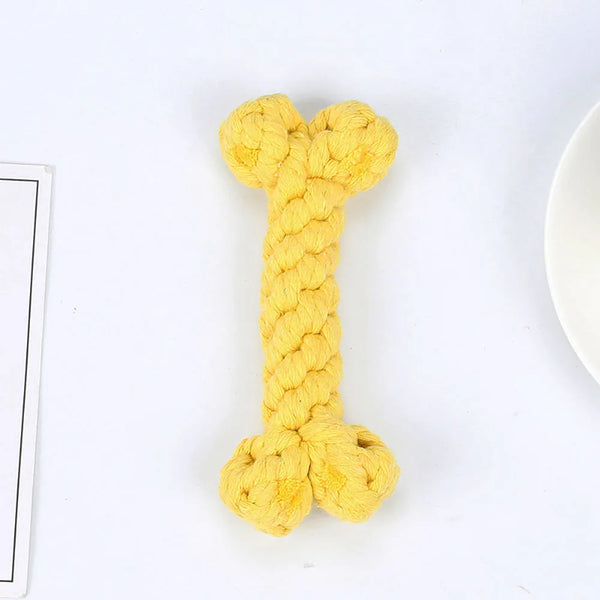Dog Bones Toys Dogs Bite Resistant Teeth Cleaning Interactive Chew Toy for Small Large Cotton Pet Puppy Molar Toys Pets Products