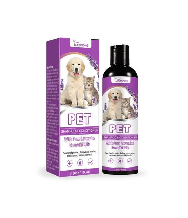Pet Shampoo Flea Killer Hair Softening Relieve Itching Ph Balanced Cleaning Moisturizing Smooth Dog Shampoo for Sensitive Skin