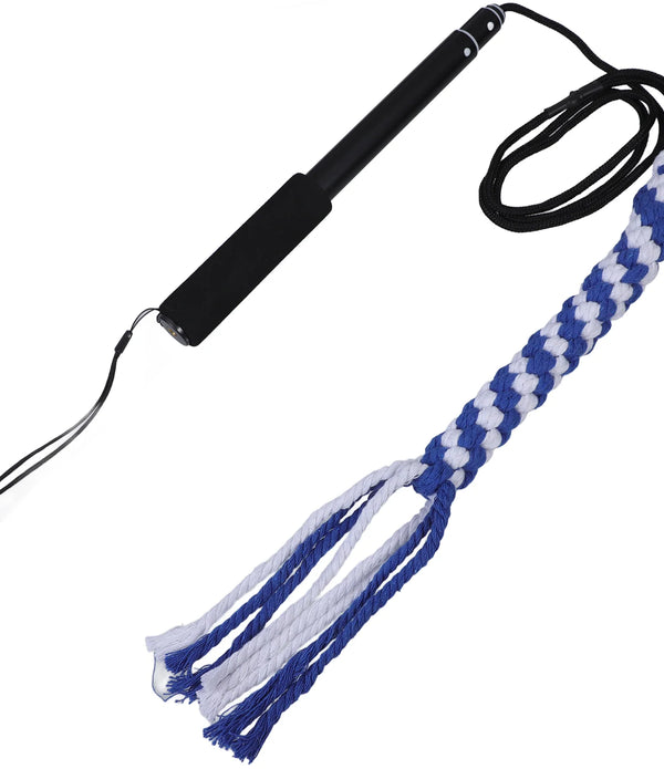 Extendable Pole Dog Teaser Durable Pet Toy Cotton Rope Puppy Training Stick Interactive Flirt Pole Chasing Dog Toys