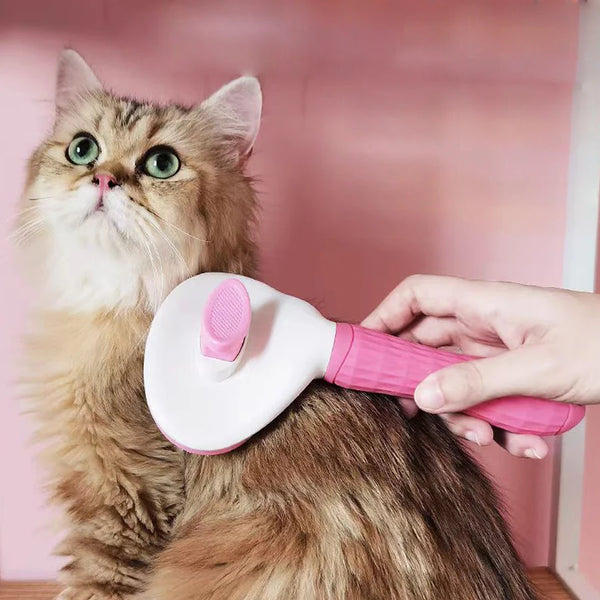 1pc - New pet brush, suitable for cats and dogs to comb their hair and remove floating hair