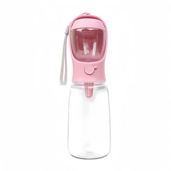 Dog Cat  Portable Feeding and Watering Supplies Portable Food Grade Material Dog Travel Pet Water Cup Bottle With Food Dispenser