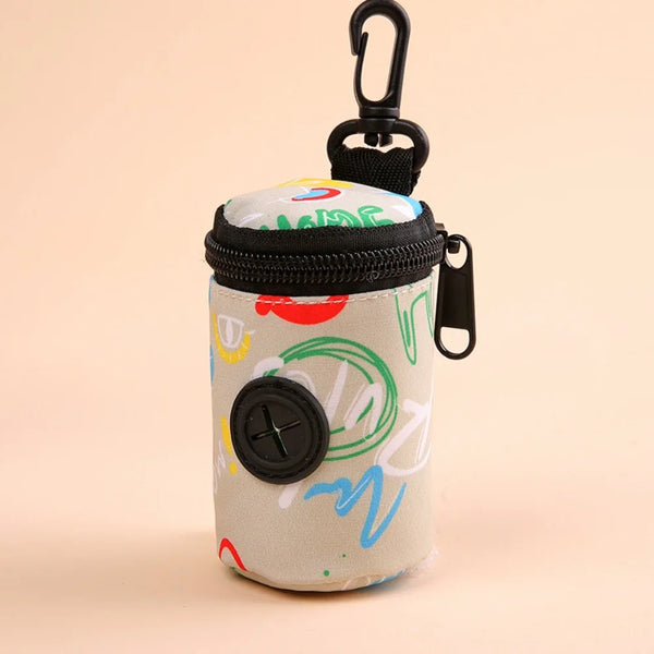 Hanging Dog waste Dispenser with Zipper Cute