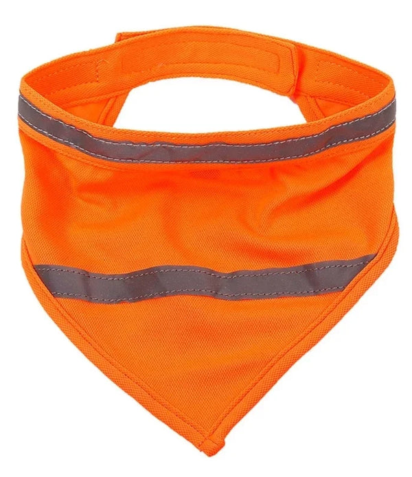 Dog Reflective Bandanas Pet Triangular Towel Scarf Bright Color Polyester Bib