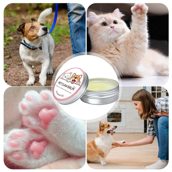 Paw Balm Dog Feet 50g Cat Dog Nose Protector Cream Pet Feet Soothing Moisturizer Pet Crack Feet Repair Accessories for Cats