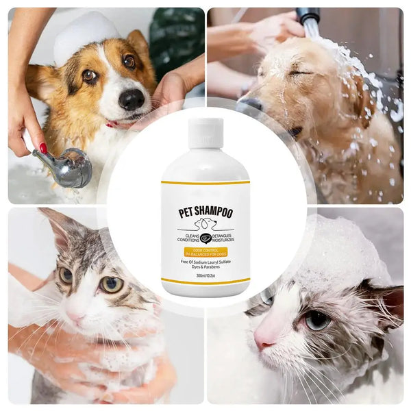 Dog Shampoo 300ml Conditioner Shampoo for Itchy Skin Relief Pet Cleaning Solution Soothes Itchy Skin Pet Bathing Shampoo