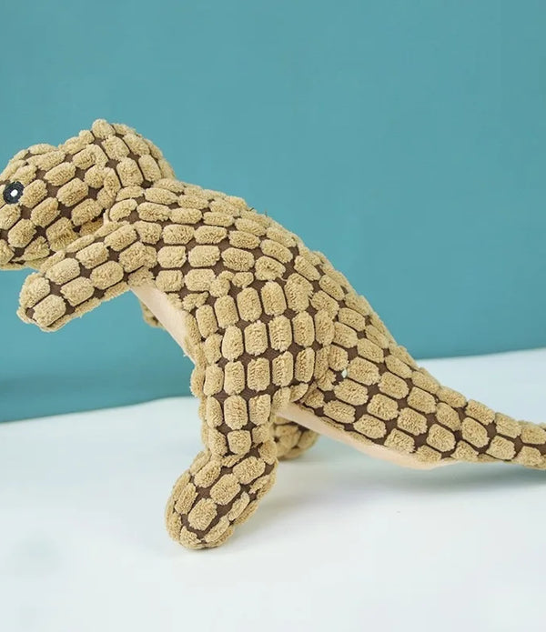 Pet Chew Toys Interactive Cartoon Animal Plush Alligator Shape Dog Sound Toy Gnawing Grinding Teeth Training Supplies