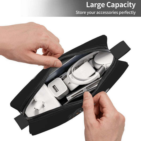 Custom Travel Cavalier King Charles Spaniel Toiletry Bag Portable Pet Dog Makeup Cosmetic Organizer for Women Storage Dopp Kit