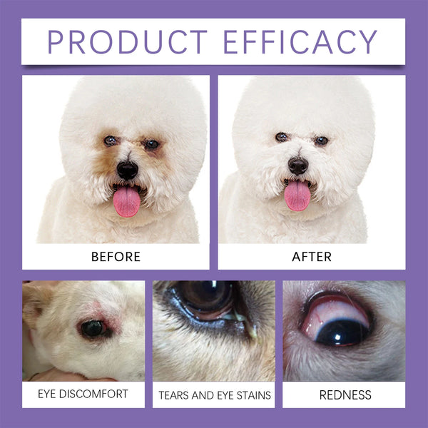 Yegbong Pet Dogs. Gentle Cleaning Of Dirt And Tear Stains. Moisturizing Care For Dog Eye Ointment