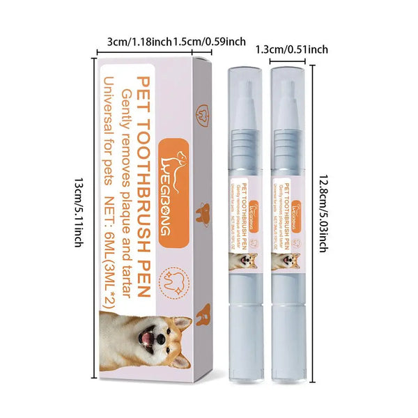 Pet Teeth Cleaning Tools Pet Grooming Toothbrush Cleaning Scraper Pen Tartar Dog Remover Dental Kit Stain Cleaning Tartar A7Z4