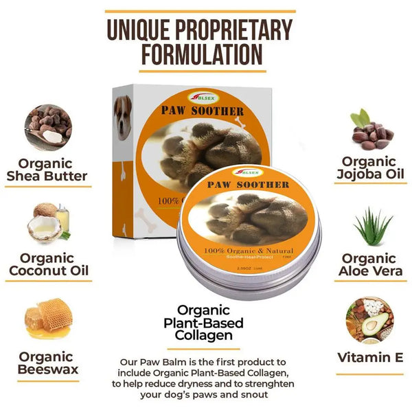 30g Pet Paw Balm Natural Skin Healing Balm Paw Soother Moisturising Cream for Repairing Dry and Cracked Skin Dog Cat Skin Care