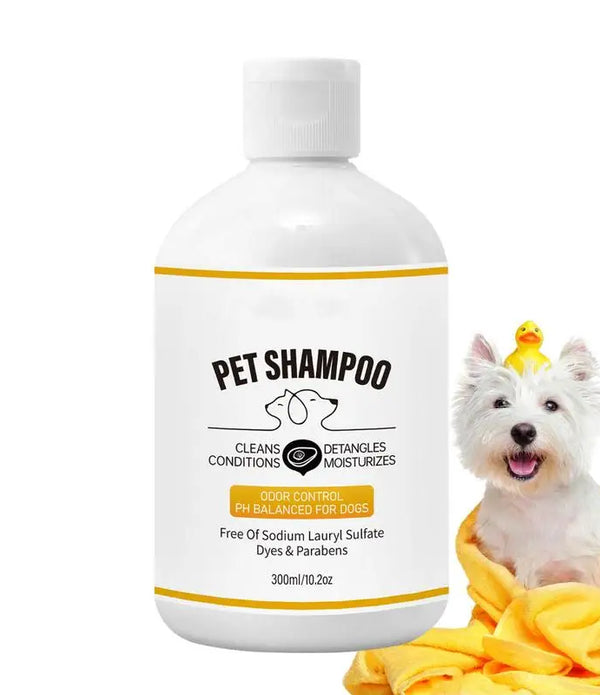 Dog Shampoo 300ml Conditioner Shampoo for Itchy Skin Relief Pet Cleaning Solution Soothes Itchy Skin Pet Bathing Shampoo