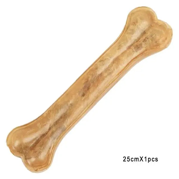 2021 New Dog Toys Bones Pet Chew Toothbrush Small Large Dogs Cowhide Treats Puppy Chewing Bone Toy For Dental Care Accessories