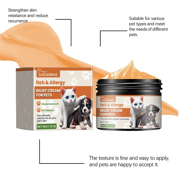 Pet Antipruritic Itching Cream Ointment of Cats Dog Skin Tag Removal Skin Care Disease Itching Mite Relieve Products Accessories