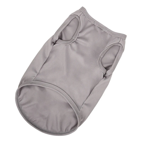 XS-XXL Summer Pure Cotton Puppy Blank Dog Shirt Clothes Soft Plain Doggy Vest Cat Bottoming T Shirts for Small Medium Large Dogs