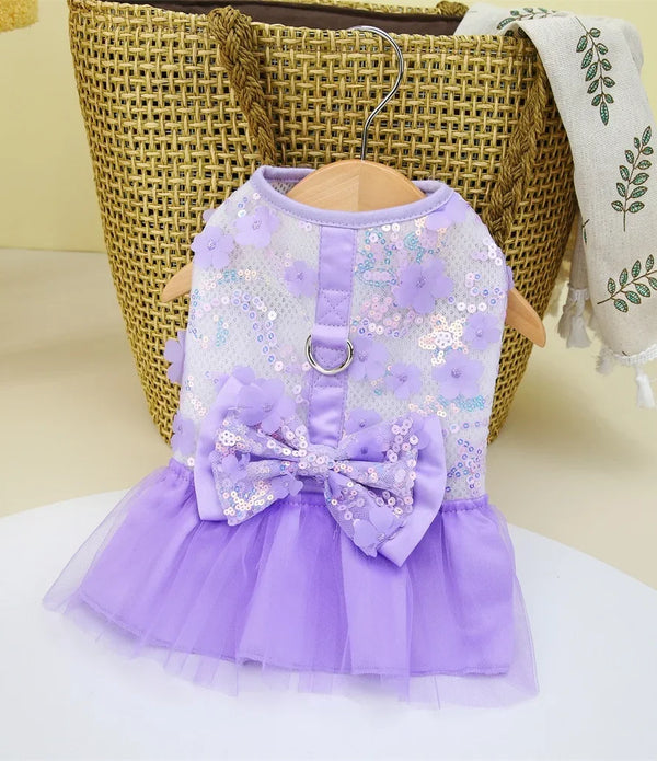 Sweet Summer Pet Princess Clothing Dog Dress for Dogs Skirt Wedding York Chihuahua Poodle for Dogs Skirts Cat Apparel