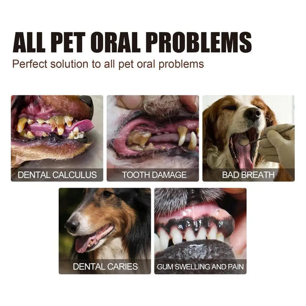 30ml Pet Tooth Cleaning Spray Dogs Remove Bad Breath Freshener Cats Oral Cleaning Dental Care Deodorization Spray Whitens Teeth