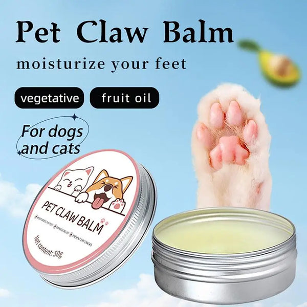 Paw Balm Dog Feet 50g Cat Dog Nose Protector Cream Pet Feet Soothing Moisturizer Pet Crack Feet Repair Accessories for Cats