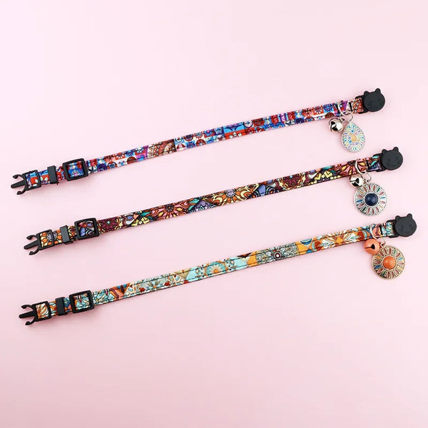 AirTag Cat Collar,Integrated GPS Cat Collar with Air Tag Holder & Bell,Adjustable Breakaway Cat Collar for Girl Boy Cats Puppies