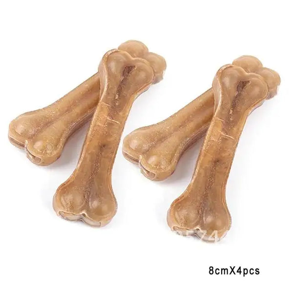 2021 New Dog Toys Bones Pet Chew Toothbrush Small Large Dogs Cowhide Treats Puppy Chewing Bone Toy For Dental Care Accessories