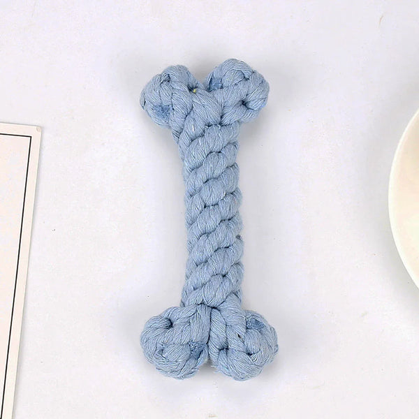 Dog Bones Toys Dogs Bite Resistant Teeth Cleaning Interactive Chew Toy for Small Large Cotton Pet Puppy Molar Toys Pets Products