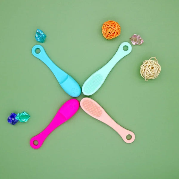 Dog Cat Cleaning Supplies Soft Pet Finger Brush Cats Brush Toothbrush Tear Stains Brush Eye Care Pets Cleaning Grooming Tools