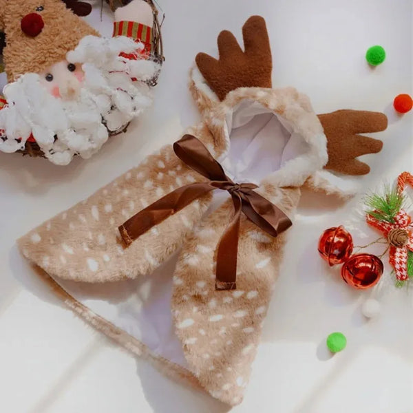 Reindeer Christmas Pet  Costume Winter Suit Halloween Accessories Clothing Outfits