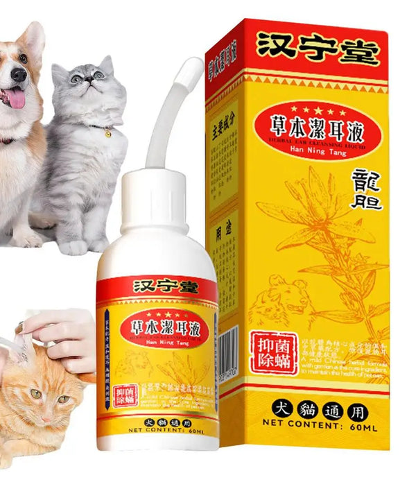 Dog Ear Cleaning Solution Pet Ear Wash Ear Cleaning Solution Drops Effective Pet Ear Care Products Itching Relief Liquid With