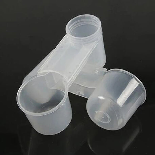 Plastic Pet Bird Drinker Feeder Water Bottle Cup Cat Chicken Pigeon Parrot Hamster Double Nozzle Water Guide For Family Garden