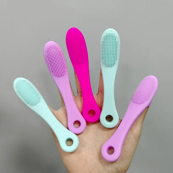 Dog Cat Cleaning Supplies Soft Pet Finger Brush Cats Brush Toothbrush Tear Stains Brush Eye Care Pets Cleaning Grooming Tools