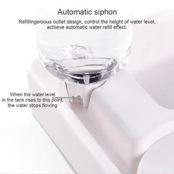 500ml Pet Automatic Feeder Small Bowl Drinkable Portable Cat and Dog Food Bowl Living Room Bedroom Pet Products  Pet Items
