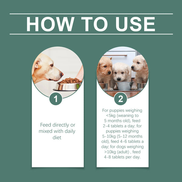Tear tablets for dogs Gentle cleaning pet dog tear marks eye dirt eye care cleaning plate