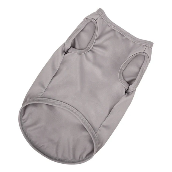 XS-XXL Summer Pure Cotton Puppy Blank Dog Shirt Clothes Soft Plain Doggy Vest Cat Bottoming T Shirts for Small Medium Large Dogs
