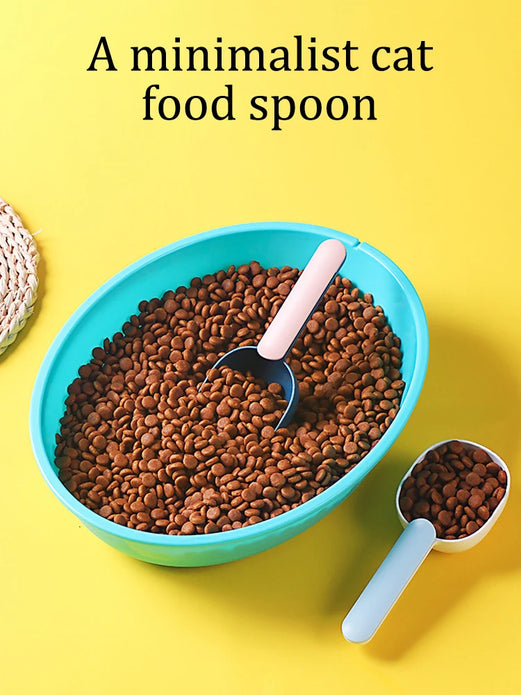 One Pet Food Spoon, Multifunctional 2-In-1 With Sealed Clip Handle, Suitable For Cats And Dogs, Birds, Rabbits Feeding Spoon