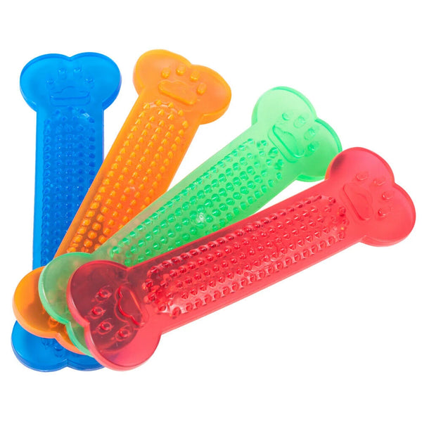 Pet Dog Chew Toys Rubber Bone Toy Aggressive Chewers Dog Toothbrush Doggy Puppy Dental Teeth Care For Dog Pet Accessories