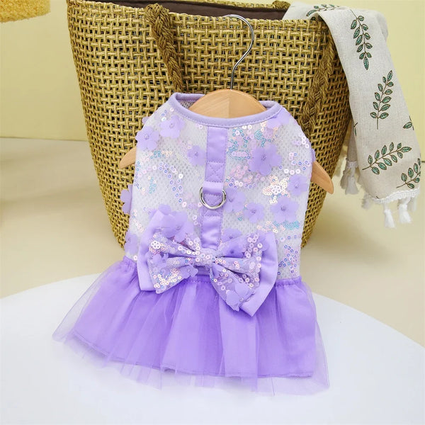 Sweet Summer Pet Princess Clothing Dog Dress for Dogs Skirt Wedding York Chihuahua Poodle for Dogs Skirts Cat Apparel
