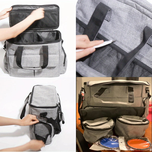 6 Set Dog Travel Bag Large Pet Travel Supplies Kit Cat Dog Backpack Multi-Function Hiking Camping dog feeder bowls Organizer