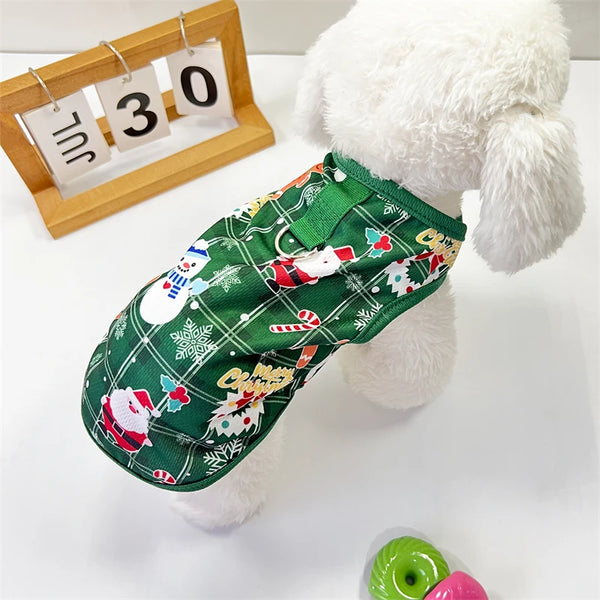 Holiday Festive Pet Sweaters Clothing For Small or Medium Dogs Cloths